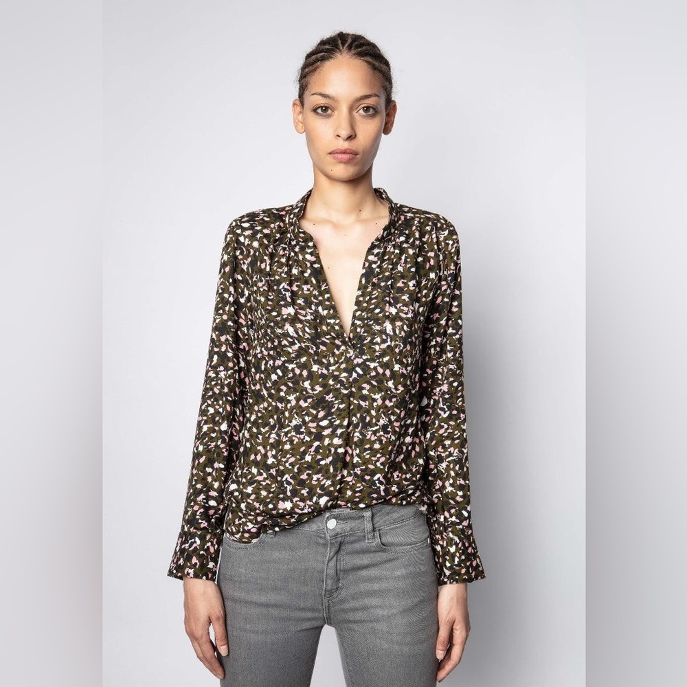 Zadig & Voltaire Leopard Print Blouse